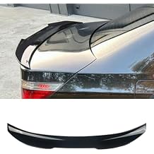 KHK E60 Rear Spoiler, Glossy Black Rear Trunk Spoiler Wings, ABS Material PSM Style Rear Spoiler Wing Lid Fits for 2004-2010 BMW 5-Series E60 M5 Sedan