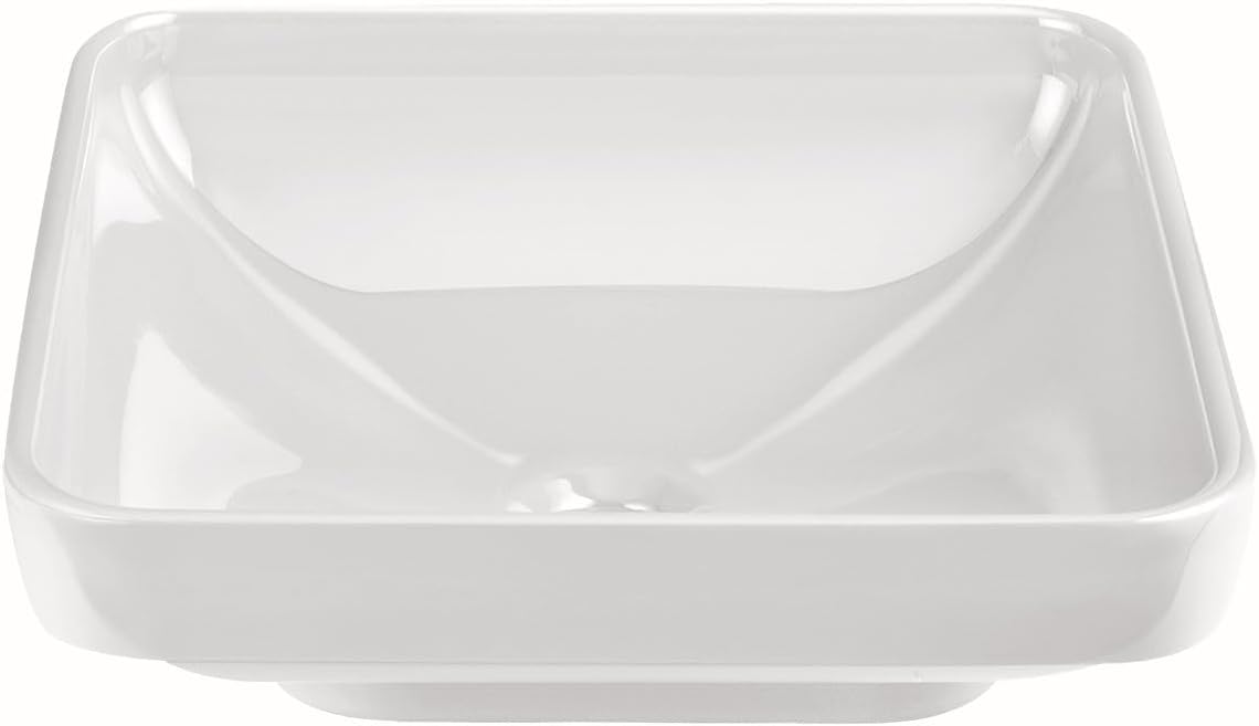 VitrA Water Jewels 4441B403-1361 Square Dish Sink, VitrA Clean, 40 cm, White