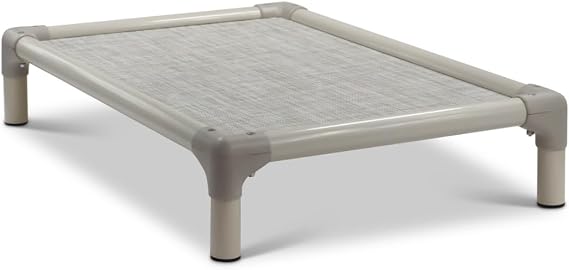 Kuranda Chewproof Elevated Dog Bed 30" x 20" - Sunsure Textilene - Birch