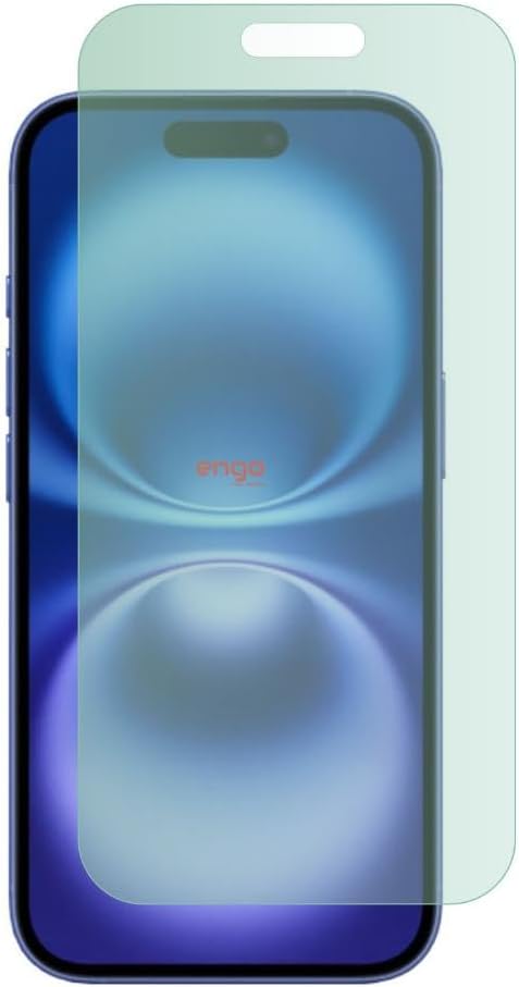 Engo Apple iPhone 16 İle Uyumlu Ekran Koruyucu Şeffaf, Dayanıklı Esnek Yapılı Kırılmaz 9H Nano Cam Koruma