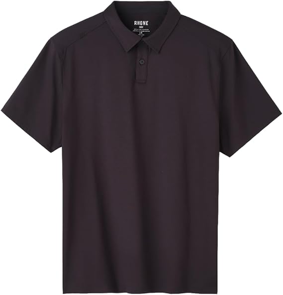 Rhone Commuter Mens Polo Shirts, Iron Free, Moisture Wicking Polo Shirts for Men, FlexKnit Stretch Fabric Mens Golf Shirts