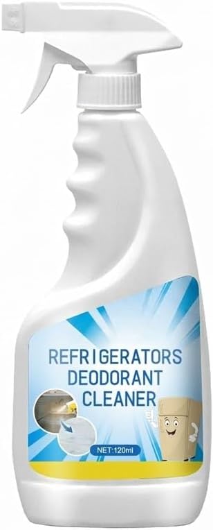 Refrigerator Deodorant Cleaner, Freezer Fridge Odor Eliminato, 120 ML Cleaning Spray for Inside Refrigerator (1 PCS)