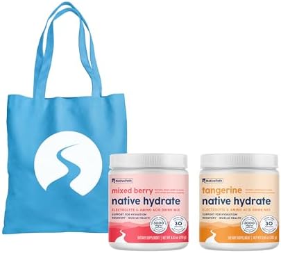 NativePath Native Hydrate Mixed Berry and Tangerine Bundle with Tote Bag
