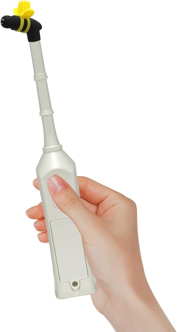 Handheld Pollinator Tool with Soft Silicone Brush for Indoor Garden Flowers