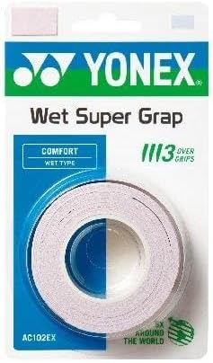 YONEX Wet GRAP 3-Pack: Absorbent & Durable Overgrip (Assorted Colors)