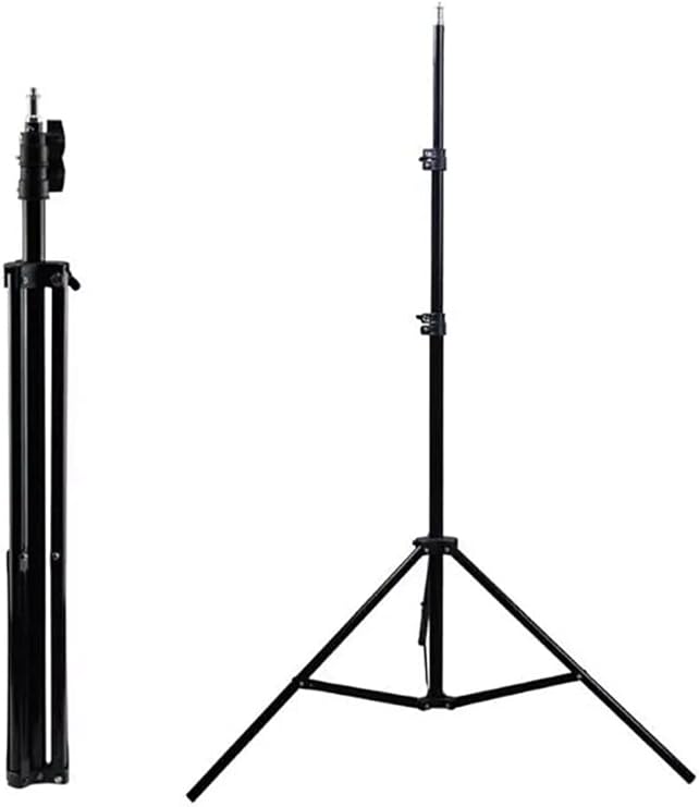 Kyrotech Alüminyum Alaşımlı Işık Standı 2 Metre Ayarlanabilir Yaylı Yastıklı Fotoğraf Tripod Standları Fotoğraf Stüdyosu Flaşları, Halka Işık Standı, Fotoğraf Ekipmanları Flash Standı