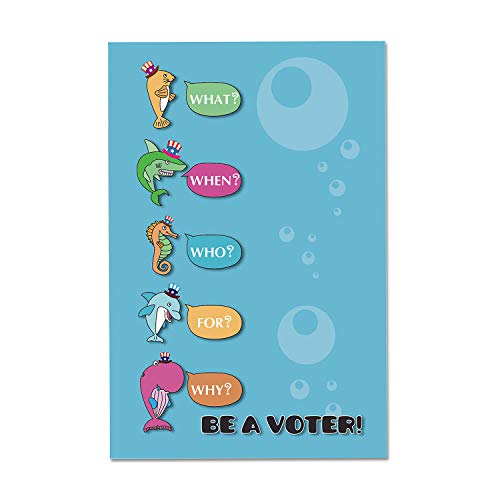LioNergy Set of 80 Be A Voter Postcards, Vote Card Whale Postcard with Watercolor Whale Perfect for Writing to Your Representatives or Get Out the Vote Campaigns, 4 x 6 Inch