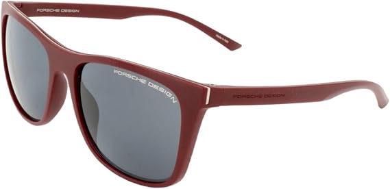 Porsche Design Men's P8648 P/8648 D Dark Red Square Sunglasses 56mm