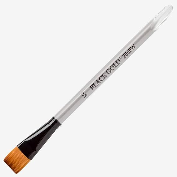 Dynasty Black Gold Series 206FW - Flat Wash Brushes - Size 3/4 (one brush)
