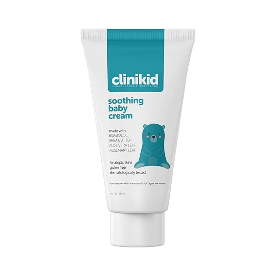 Organic Soothing Baby Cream, With Natural Ingredients, Relief for Eczema-Related Itching and Redness, Safe and Easy to Use, 2.65 Oz (1)