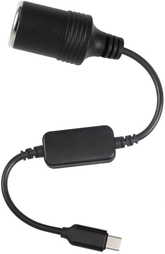 Type-C 5 Volt To 12 Volt Max 1 Amper Çakmak Fiş Çevirici Type-C PD Portundan Gelen Gücü 12V Araç Çakmak Soketine Dönüştürür