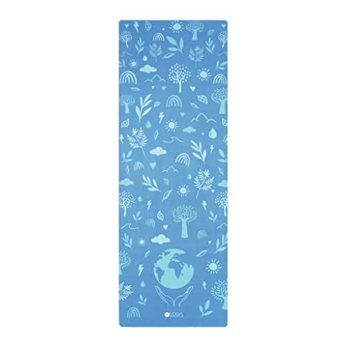 Yoga Design Lab Earth Yoga Mat - 2-in-1 Mat  Towel - Best For Hot Practices