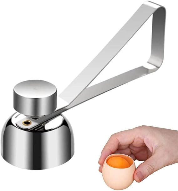 Egg Cracker Topper, Kitchen Egg Shell Cutter, Silver