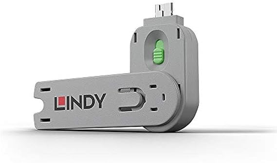 Lindy USB Type A Port Blocker Key, Green