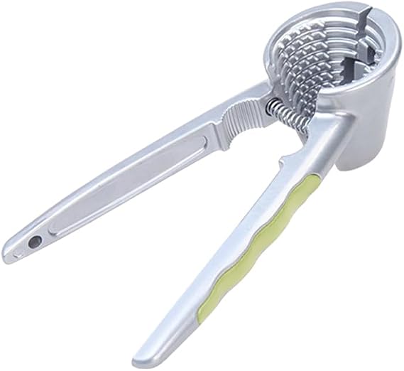 Nutcracker, Aluminium Alloy Nut Cracker Pliers with Non-Slip Silicone Handle