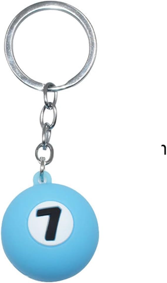Billiards Ball Keychain Creative 8 Ball Key Chain for Pool Player Billiards Lover Gifts
