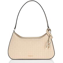 Halston Women's Heidi Signature Logo Top Zip Shoulder