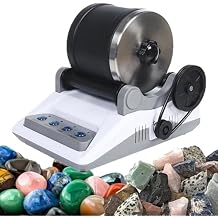 Rock Tumbler Polisher Kit, Professional Rock Tumbler Kit, Electric Gem Grinder with Timmer Buttons, DIY Stone Polisher for Kids All Ages