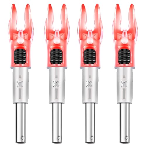 DEEPOWER X Lighted Nocks for Arrows .204.233.244.246 with ONOff Switch with H, S, GT Bushings