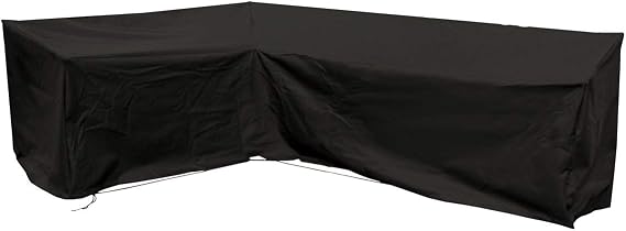 Black Universal L Shape Sofa Covers for Waterproof & Dustproof Furniture Outdoor Outside Cover, 84.65'' x 84.65'' x 34.25'' x 31.50''