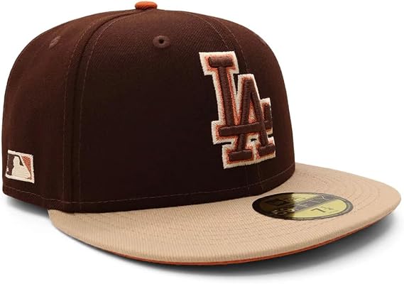 New Era LA Los Angeles Dodgers 59FIFTY Cooperstown Espresso Fitted Cap, Hat