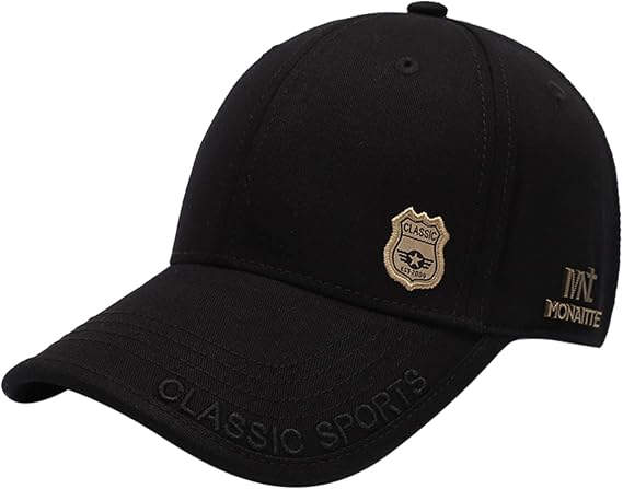Summer Sun Visor Sports Fan Baseball Cap with Shield Badge Golf Running Dad Trucker Boonie Hat Cap for Men Women