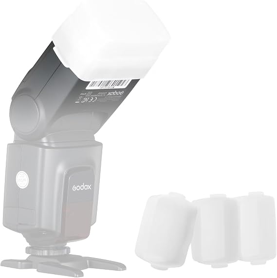 Flash Diffuser for Godox TT520II TT520III Flash Speedlite - 3 Pack White