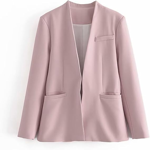 Blazers for Women Fashion Casual Open Front Cardigan Jacket Work Office Blazer One Button Blazer Jacket