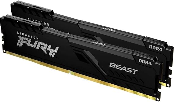 Kingston FURY Kingston FURY DDR4 3200 MT/s 2x 32GB Kingston FURY Beast CL16 KF432C16BBK2/64 Desktop Memory