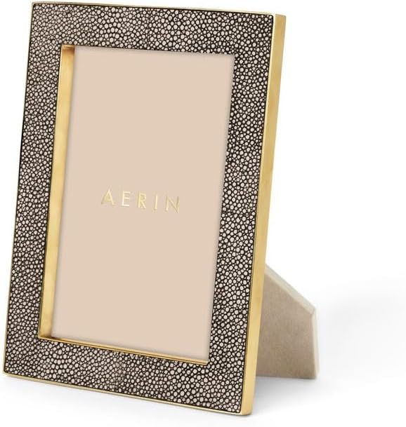 AERIN 5x7 Classic Shagreen Frame - Chocolate