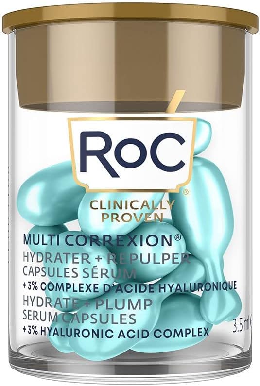 RoC - Multi Correxion Hydrate + Plump Serum - Maksimum Dolgunlaştırıcı Etki - Cildin Nem İçeriğini Artırır - Kapsüller 10 Adet
