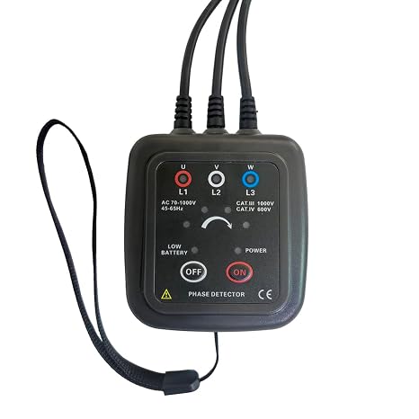 AC 70-1000V Non Contact Phase Sequence Detector Rotation Indicator Phase Sequence Meter with Magnetic Base ETCR1000C