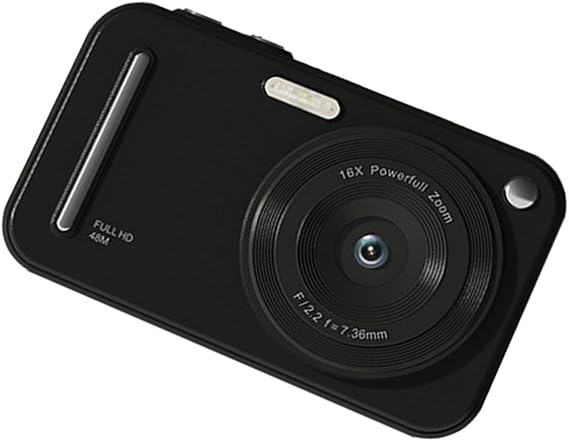 Digital Camera 48MP 1080P Resolution Beauty Modes 16x Zoom Travel Photo Lightweight Shock Identification