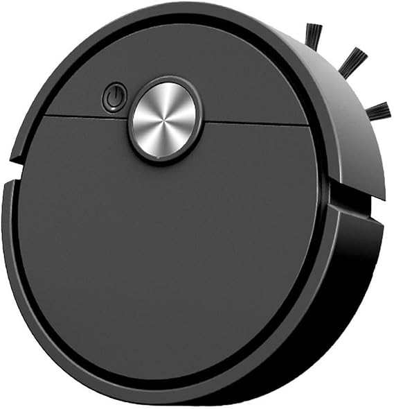 Robot Vacuum Cleaner with Sweeping Wet Mopping Smart Navigation Multiple Cleaning Modes Anti-Drop Anti-Collision Sensors Large Dustbin Capacity for Hard Floors Carpet(Black)