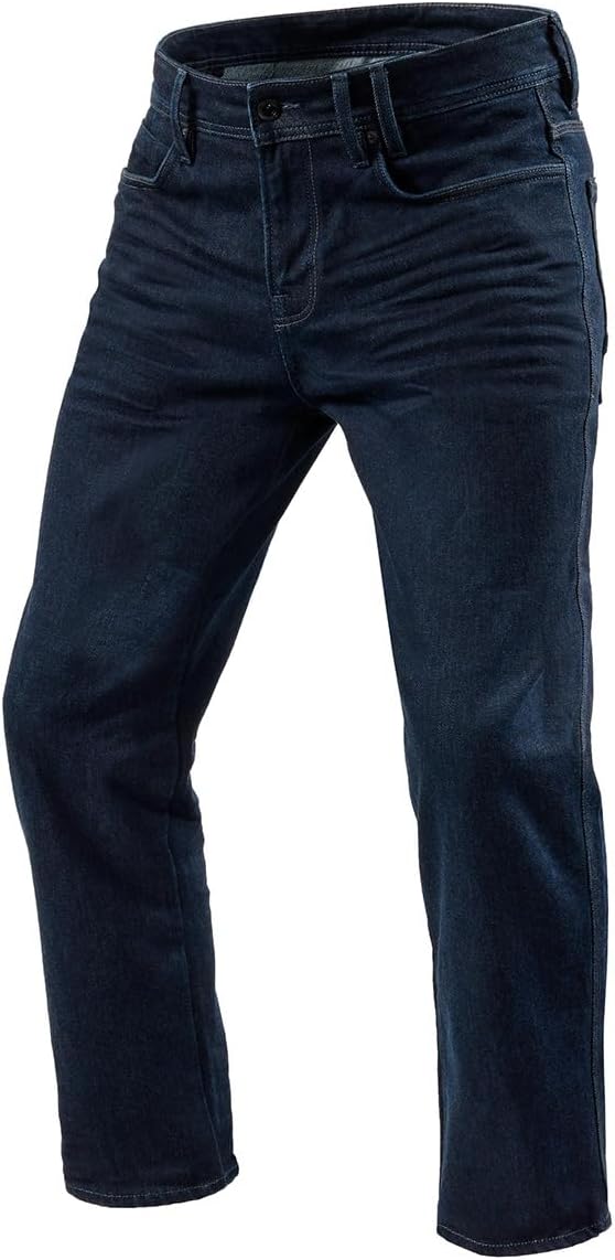 REV'IT! Men's Lombard 3 Regular-Fit Motorcycle Jeans (Dark Blue Used - 31Wx34L)
