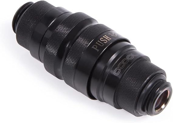 Alphacool Eiszapfen G1/4" M-M Quick Release Coupling Set, Deep Black