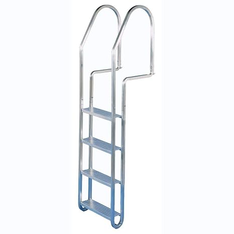 Dock Edge + Aluminum Quick Release Dock Ladder, 4 Step