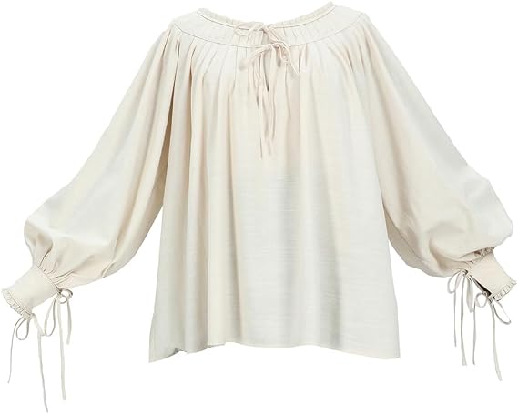 miccostumes Women's Medieval Renaissance Shirt Long Sleeve Retro Style for Halloween Cosplay Pirate Costume
