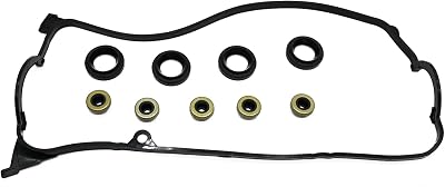 Engine Valve Cover Gasket Set Compatible with Honda Civic DX LX EX HX GX V-TEC D17A1 D17A2 D17A6 D17A7 Replacement for Acura EL L4 1.7L 2001 2002 2003 2004 2005 Replace VS50606R