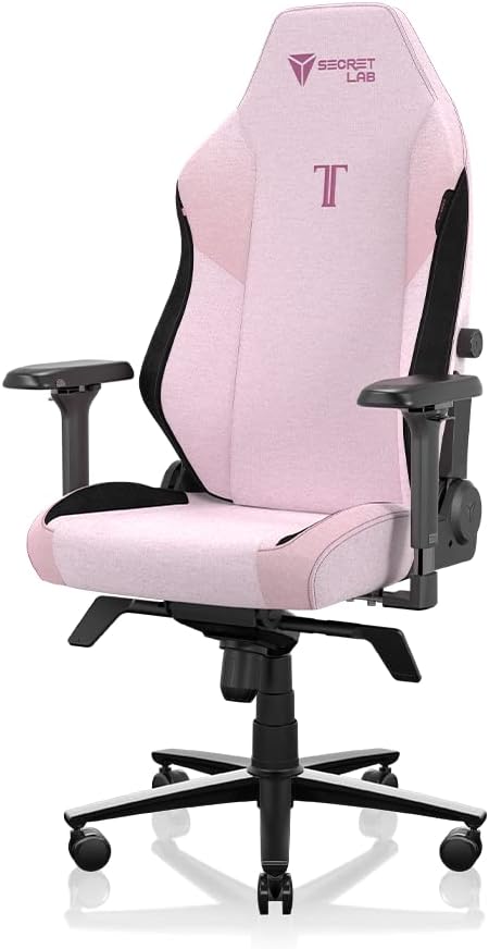 Secretlab TITAN Evo Plush Pink Gaming Chair R Size Fabric Secret Lab Desk Chair Office Chair Game Ergonomic Computer Chair 4D Armrest Gaming Furniture Adjustable Lumbar Support Gaming Chair Computer Chair Sitting Comfortable Telework 165 Degree Reclining Breathable Pink Luxury Premium