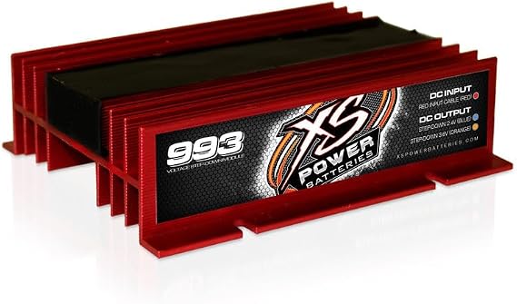 XS Power 993 Voltage Step-Down Module - 50A Max, 25A Continuous, 16V System Compatible - Protects Sensitive Electronics by Reducing Voltage 2.4V or 3.6V
