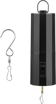 DuBant Battery Operated Wind Spinner & Free Stainless Steel Swivel Hook, Disco Ball Hanging Display Motor, Black Rotating Motor Hanging Spinner for Garden Outdoor Decor Battery Not Included