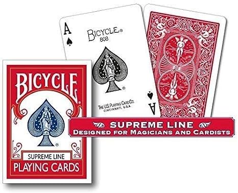 Bicycle Playing cards Supreme Line Red back