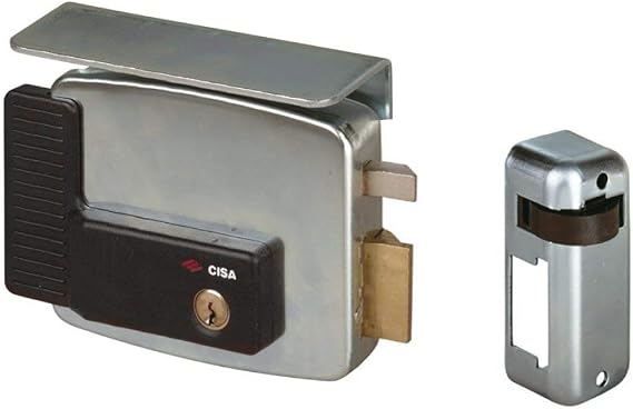 CISA Electric Lock, 12 V, Galvanised, Grey, 11721-60-2 SERR EL APPL CIL FIS SX, 12 voltsV