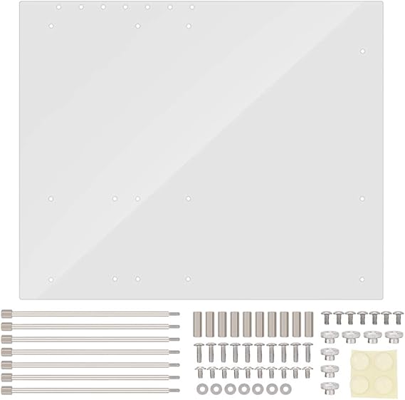 Open Frame Computer Case, Acrylic PC Test Bench for ATX Motherboard - Easy to Install Gaming Computer Case with Clear Acrylic Design