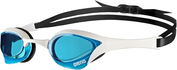 arena Cobra Ultra Swipe Mirror Unisex Adult Racing Swimming Goggles, Swimming Pool Goggles with Curved Mirror Lenses, Anti-Fog, UV Protection, 5 Interchangeable Nose Bridges