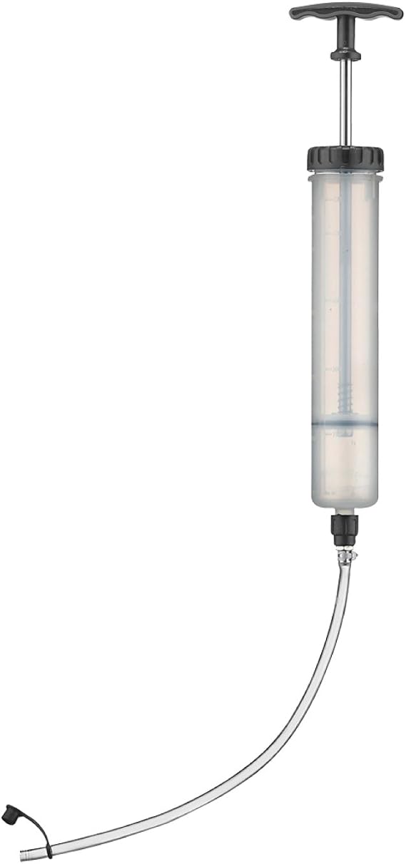 Lumax LX-1387 Fluid Extractor/Dispenser, (15 oz.), Syringe-Action Pump for Brake Fluid, Antifreeze, Power Steering Fluid, Gear Oil & Coolant. Automotive, Garage, Marine & Industrial Use