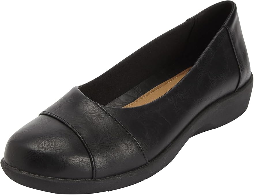 Comfortview Women's Wide Width The Gab Flat