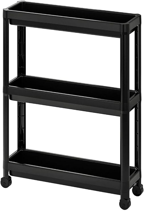 Ikea 3 Katlı Tekerlekli Çok Amaçlı Raf - Mutfak Düzenleyici Organizer Vesken Raf Ünitesi Servis Sehpası