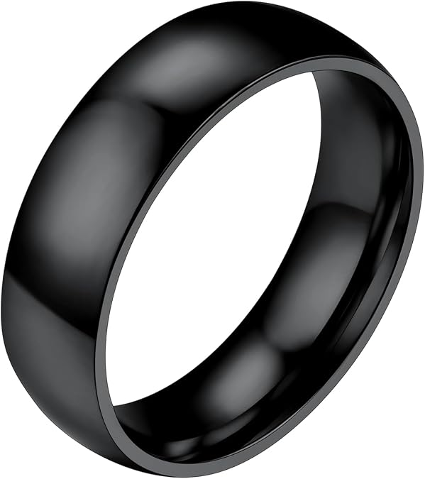 PROSTEEL Men's Stainless Steel Rings, 2/4/6/8MM Width Band - Send Gift Box
